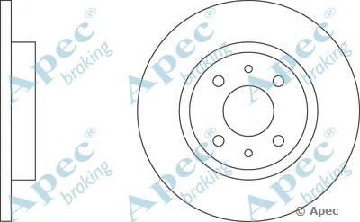 APEC BRAKING dsk551 -  Тормозной диск